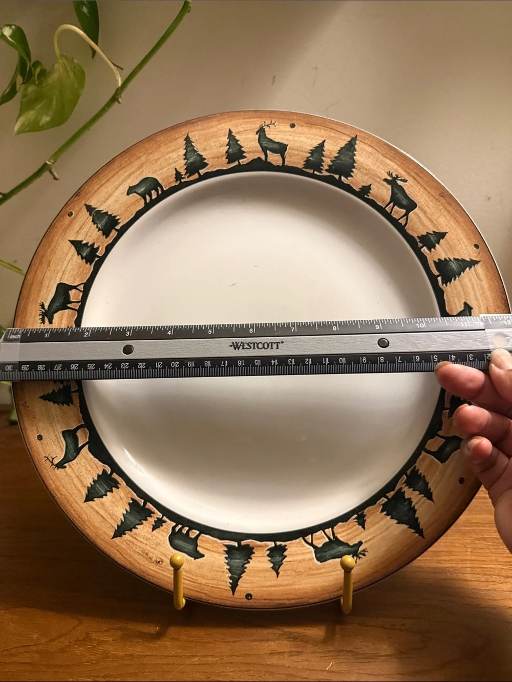 Vintage 12” David Carter Brown Chop Plate